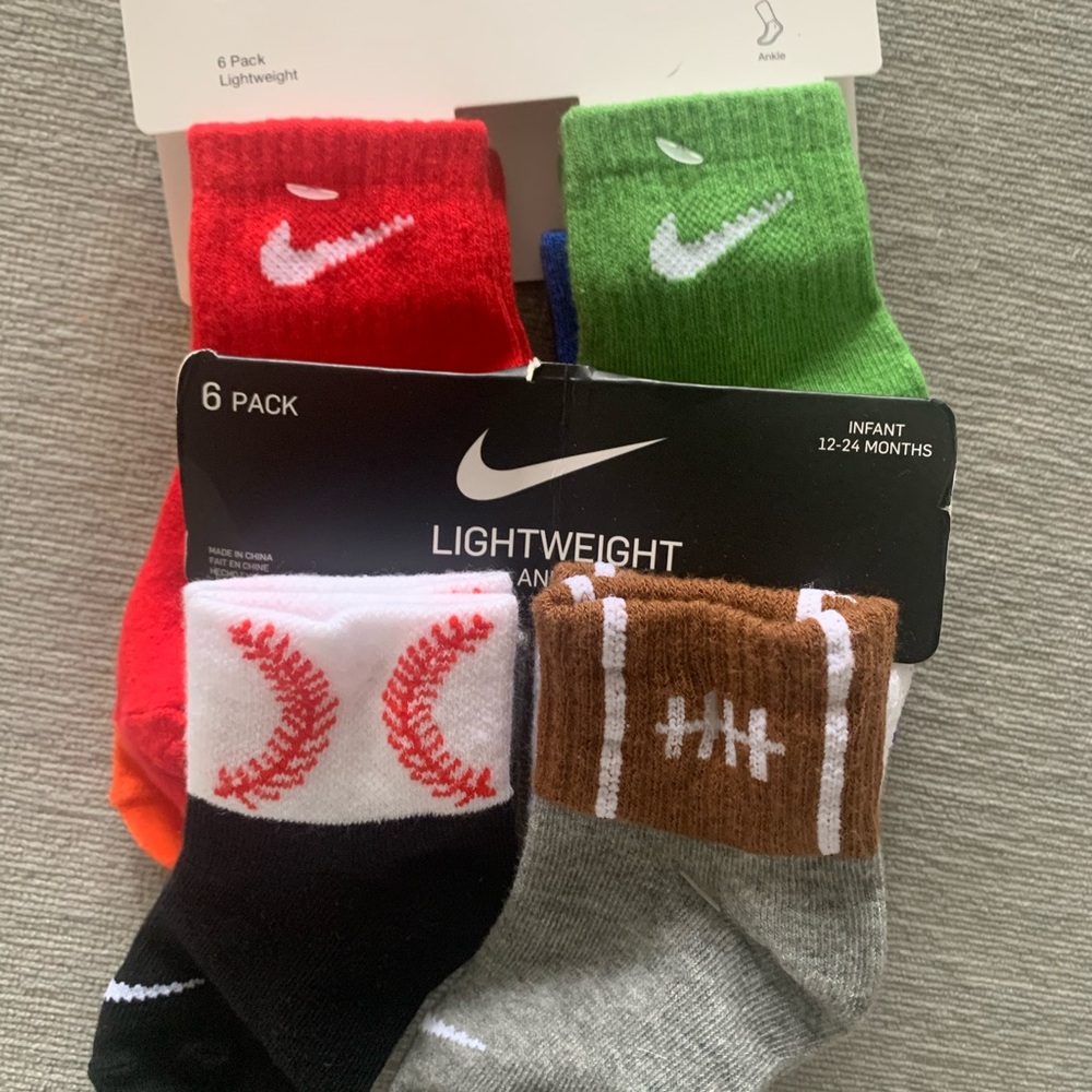 Nike Infant Lightweight Socks 6-Pack - Multicolor